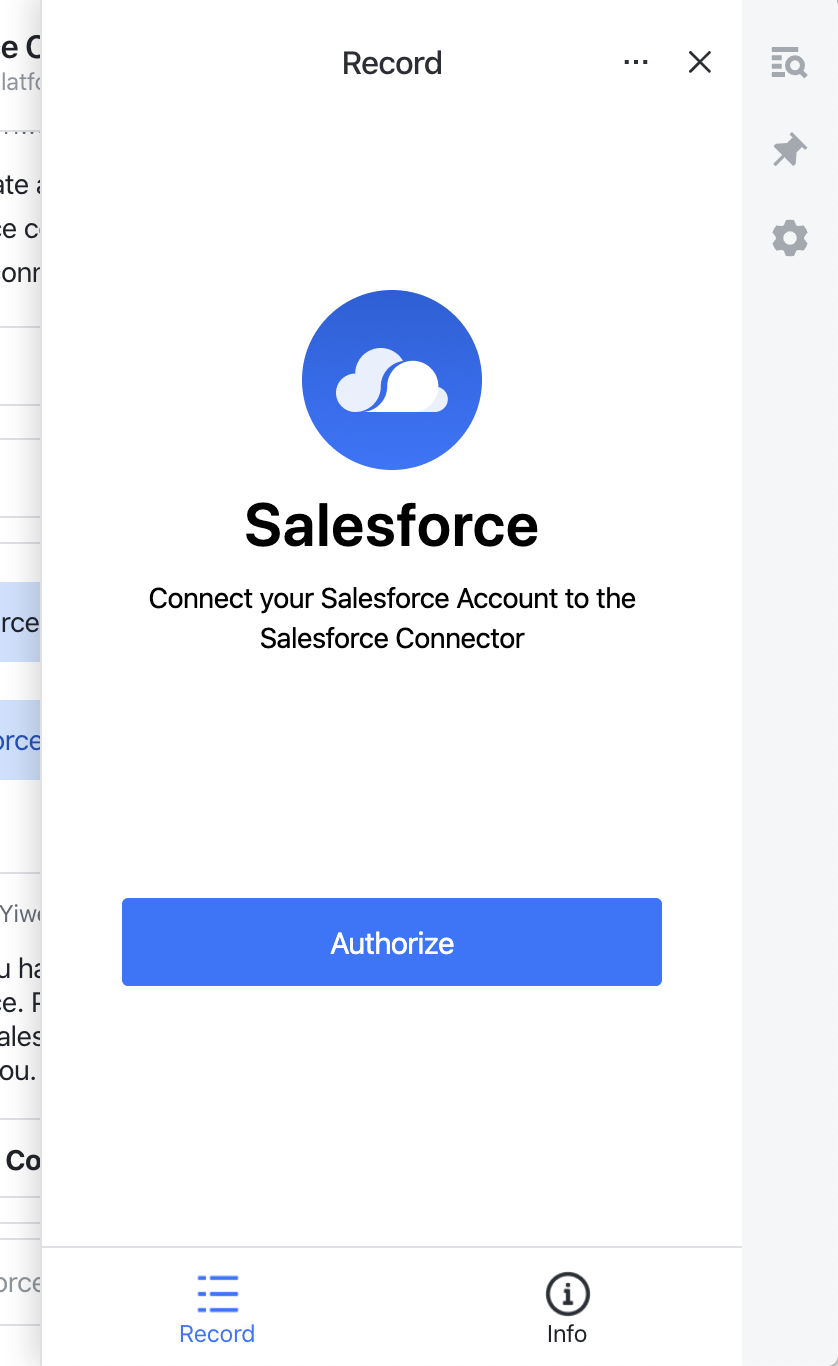Use the Salesforce Connector