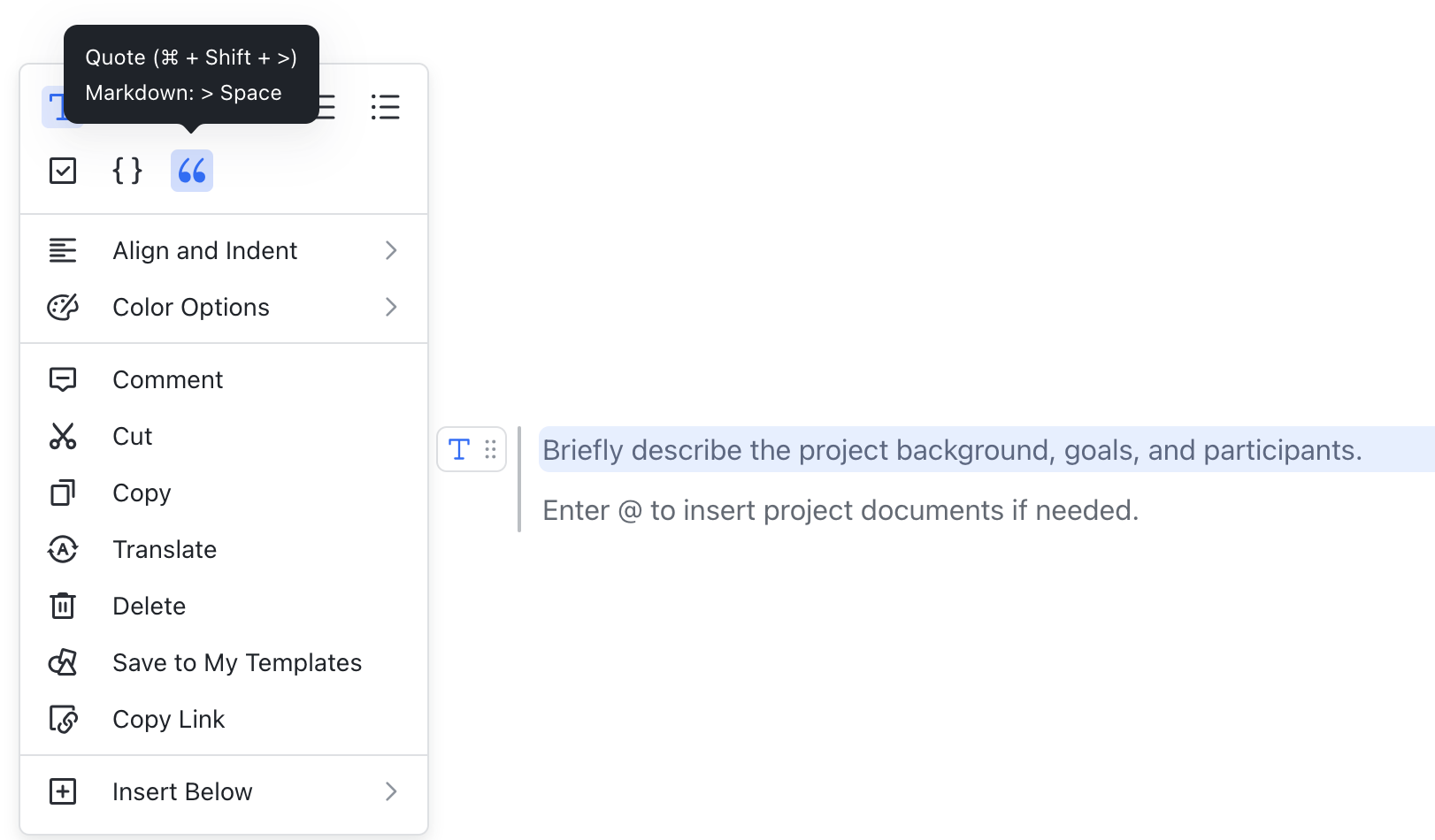 use-quotes-in-docs