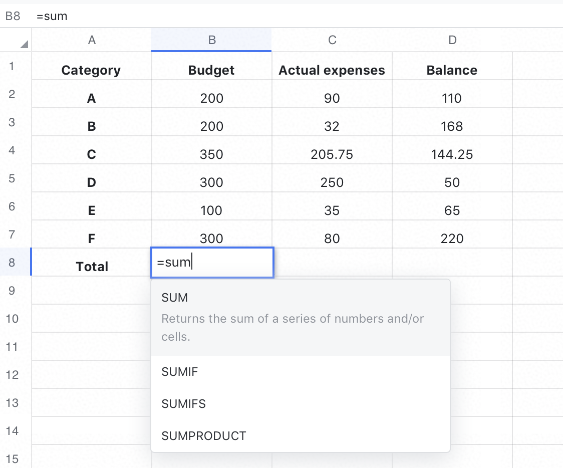 use-formulas-and-functions-in-sheets