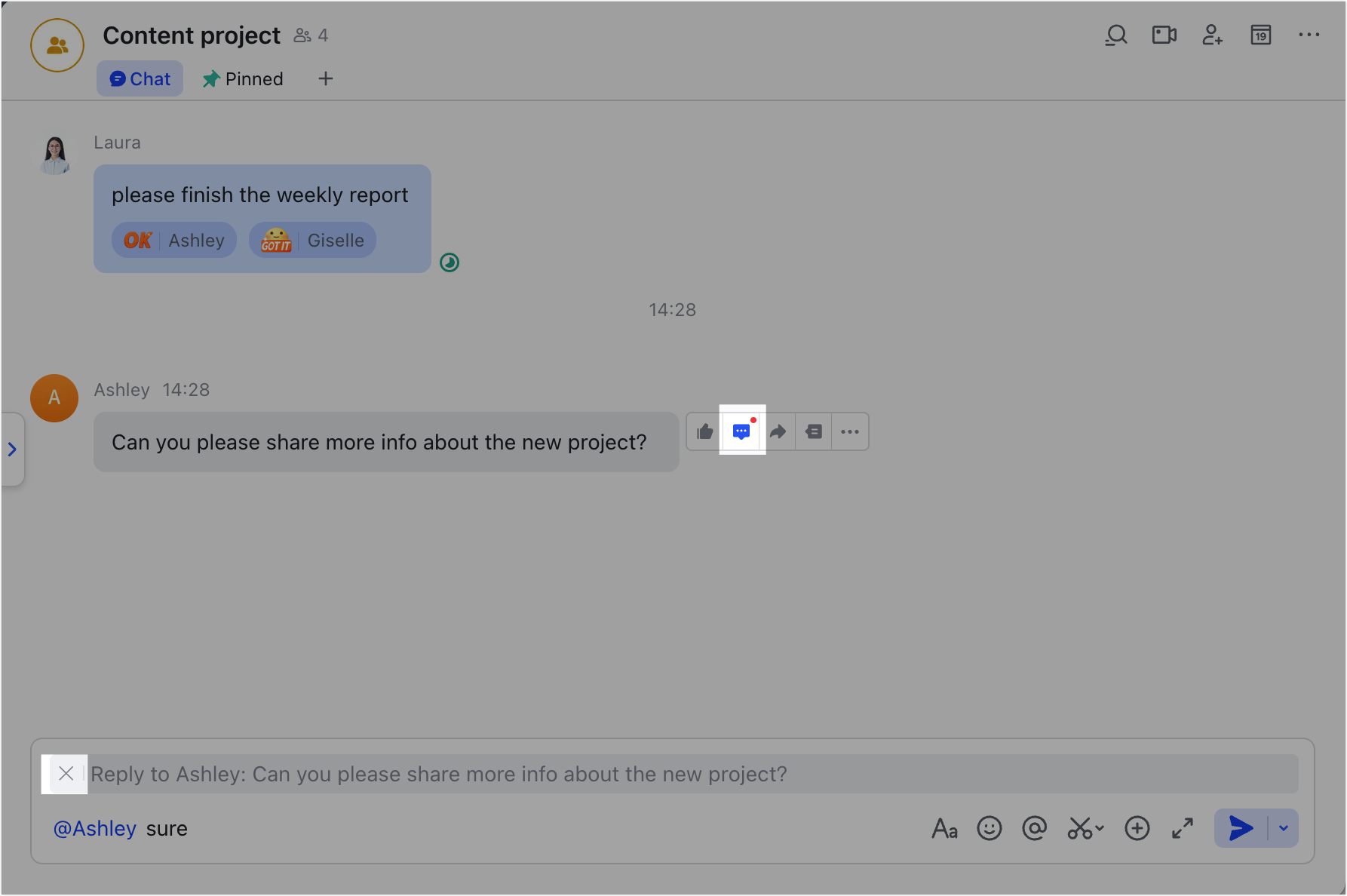 Reply To A Message