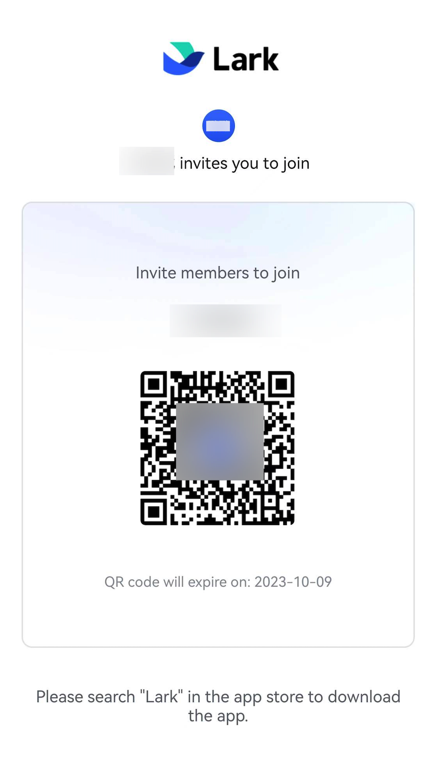 Use invite QR codes to join an organization