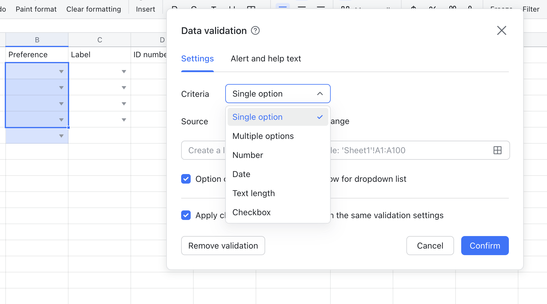 use-data-validation-in-sheets