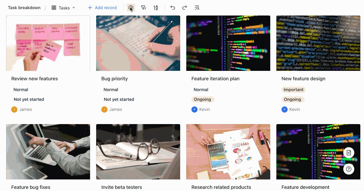 Use an attachment field in Base