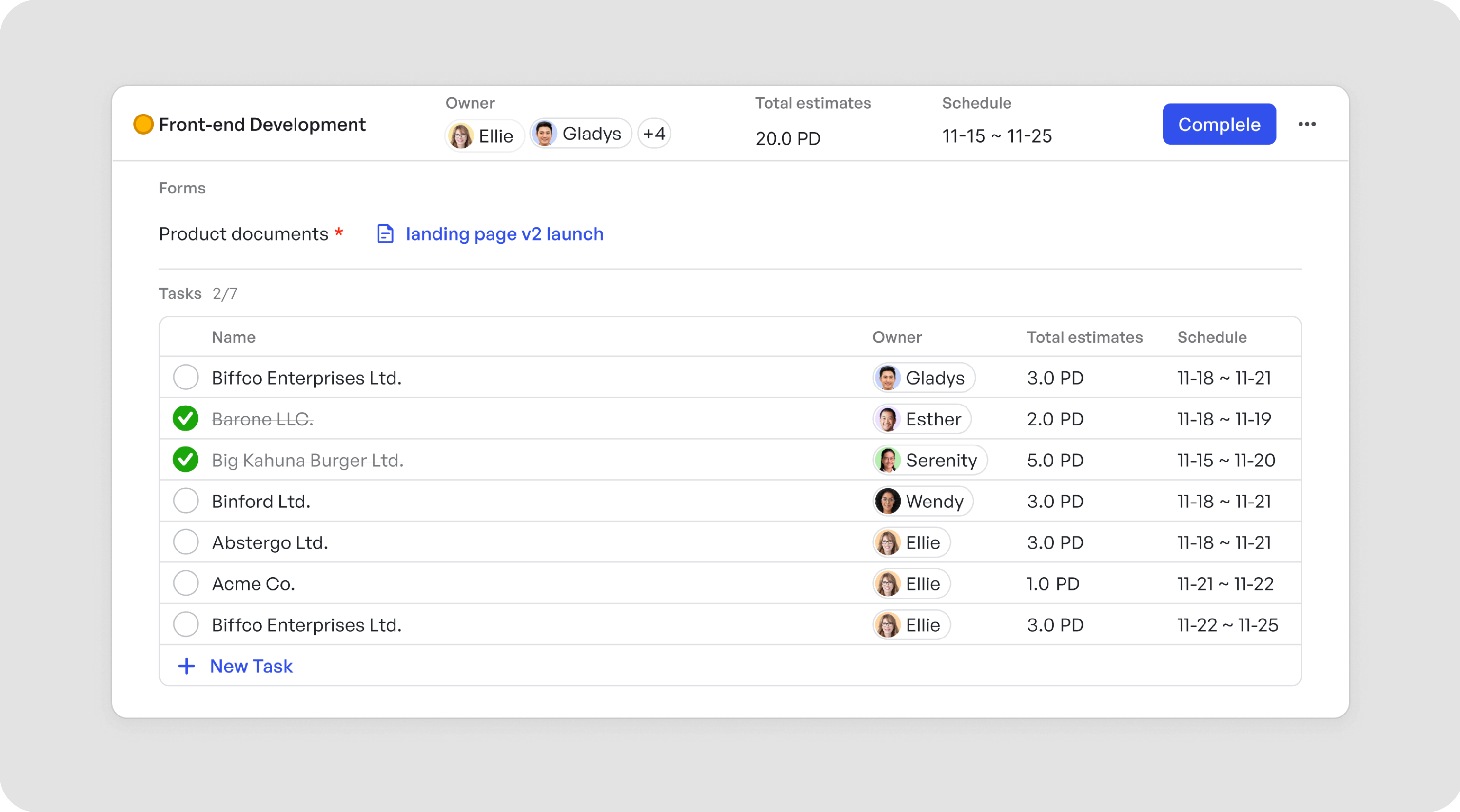 Agile Development Template