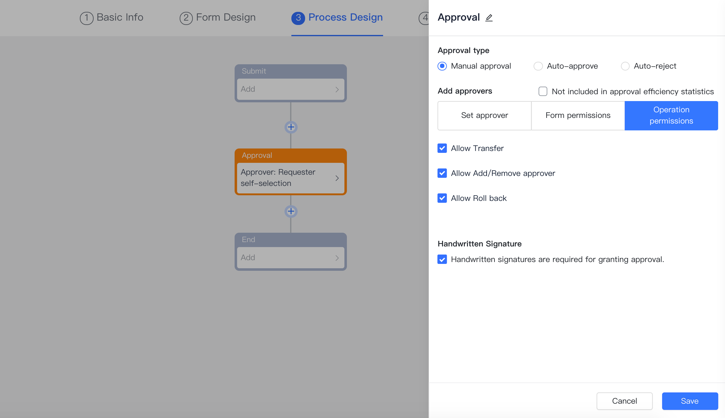 Approval updates