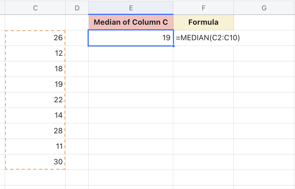 median-function