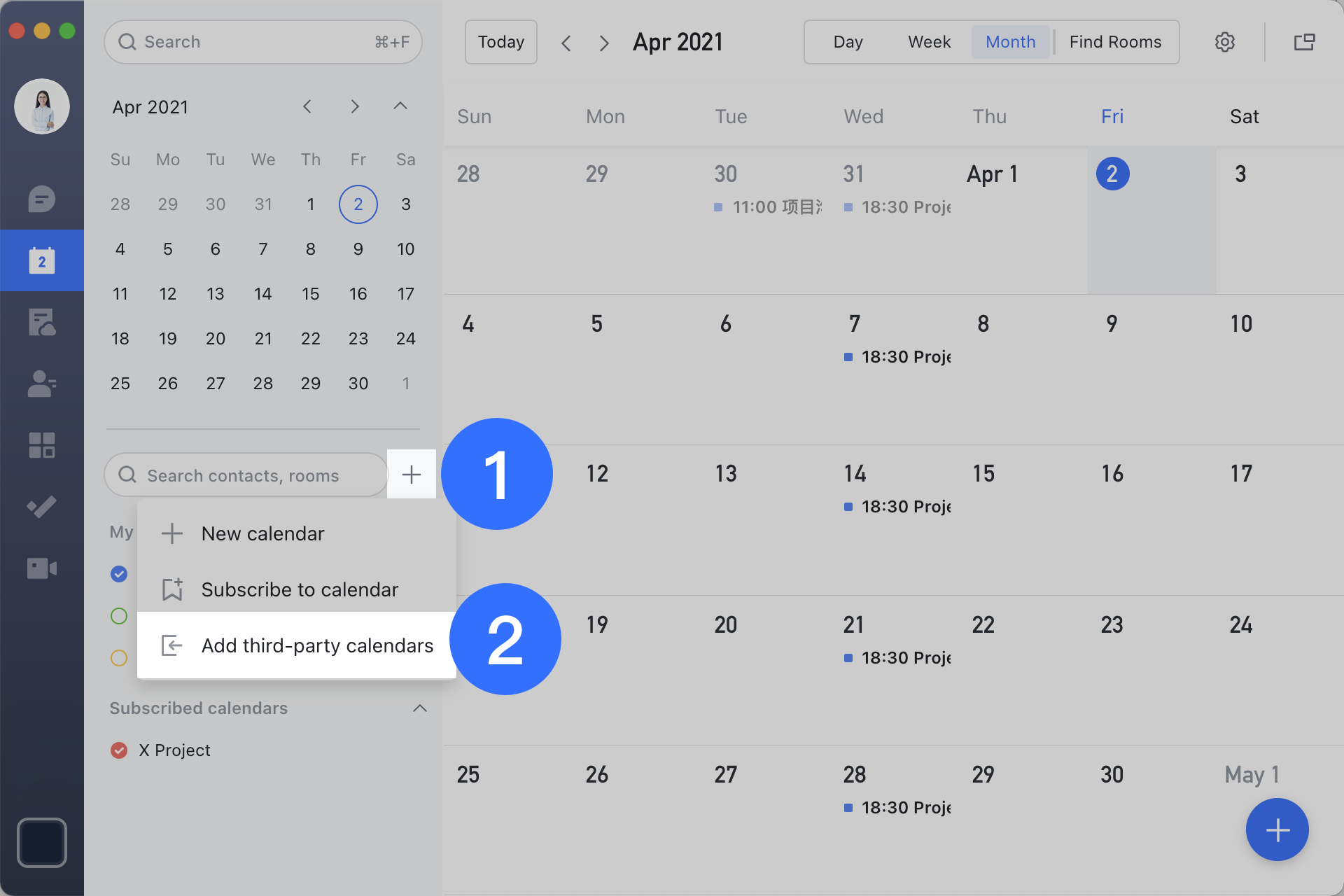 Perform a one way sync from Google Calendar to Lark Calendar