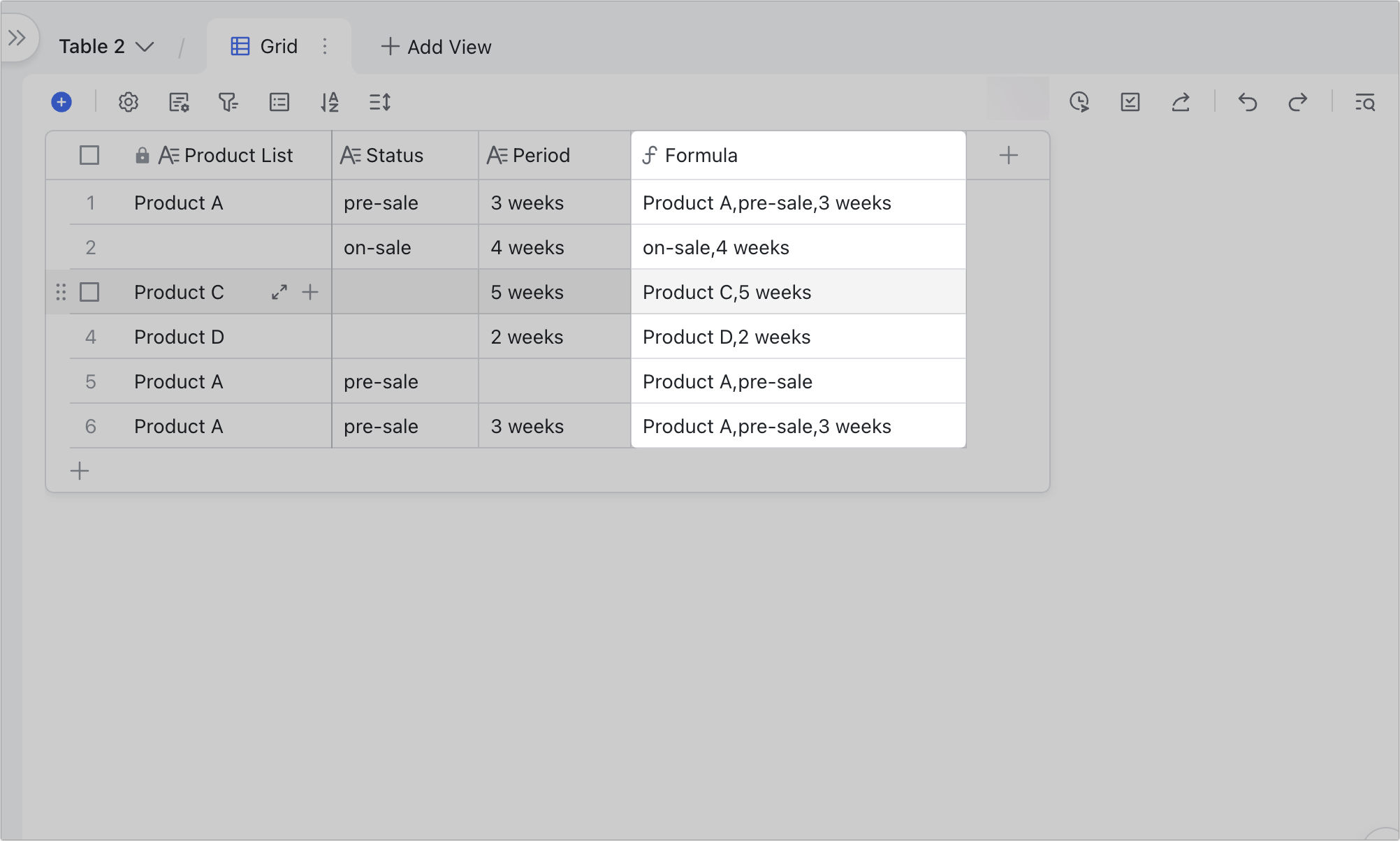 Use the LIST function for Base