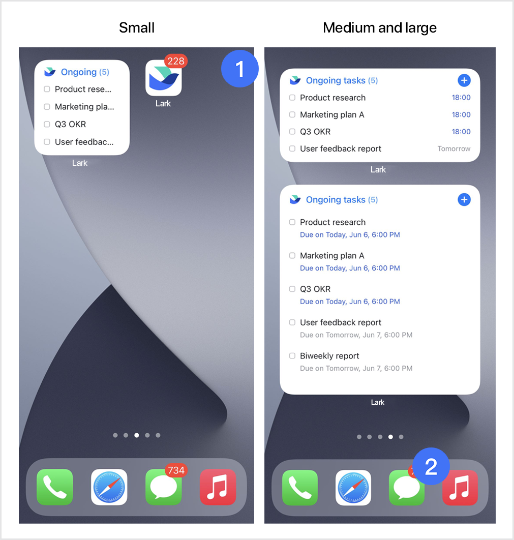 Tasks updates
