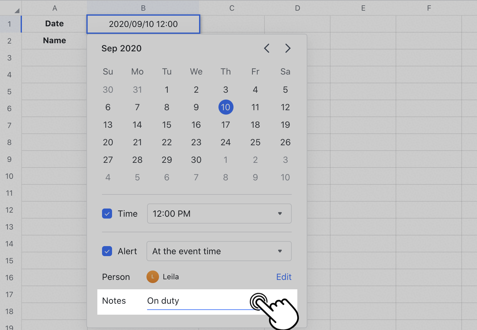 use-date-reminder-in-sheets