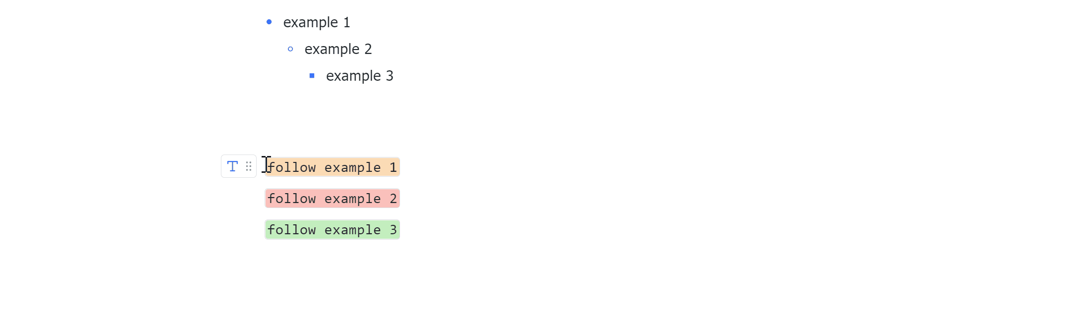Indent content in Docs