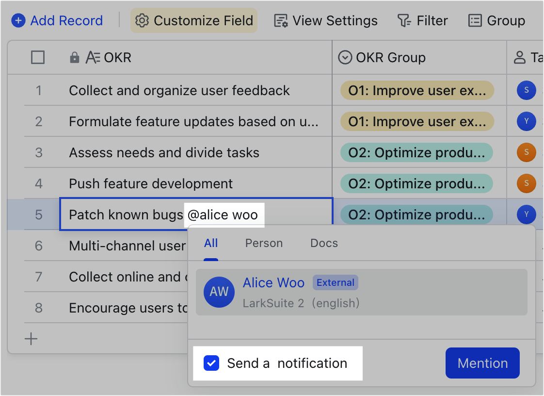 Use person fields in Base