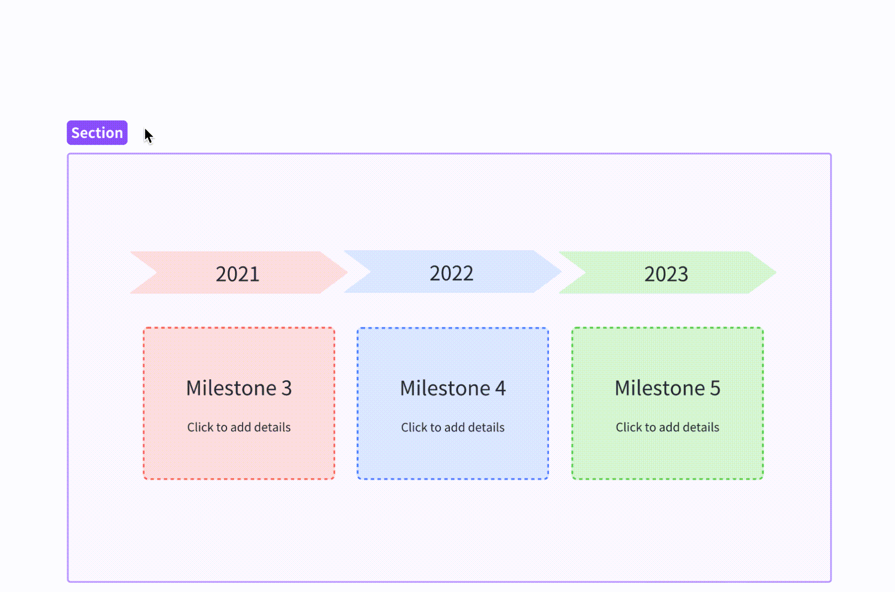 Use sections on a board