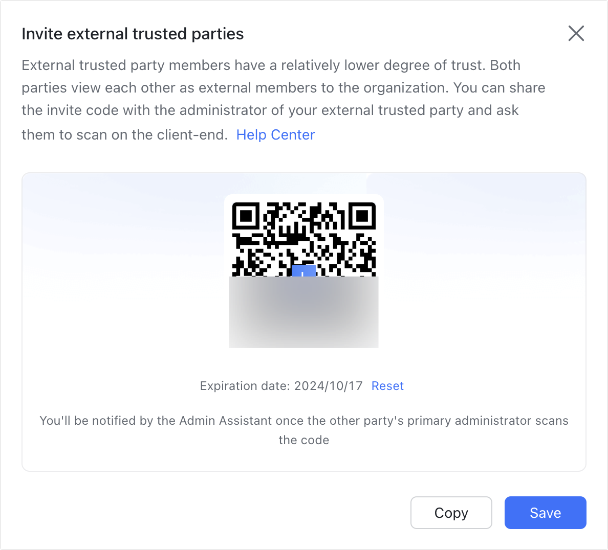 Admin | Establish and manage a trusted-party relationship