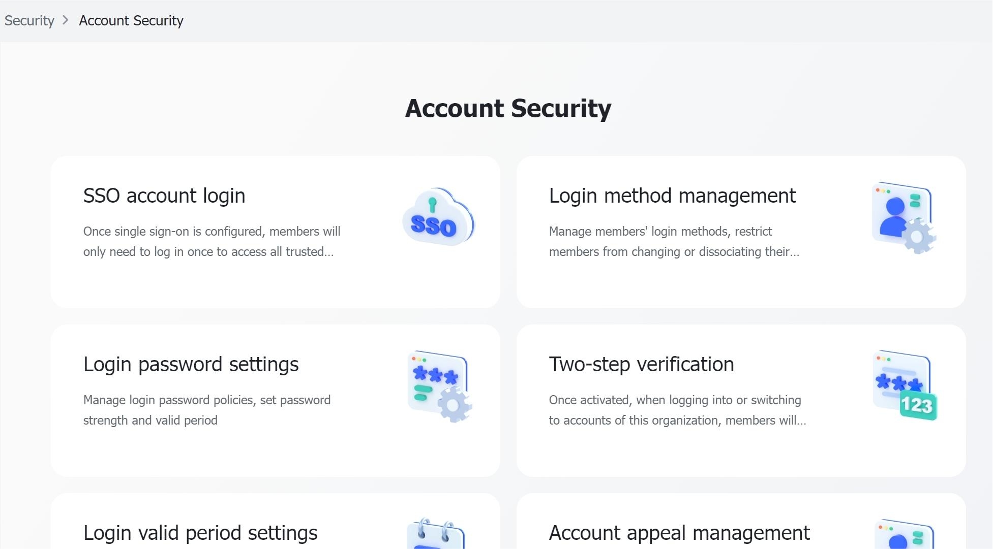 Admin Manage member login passwords