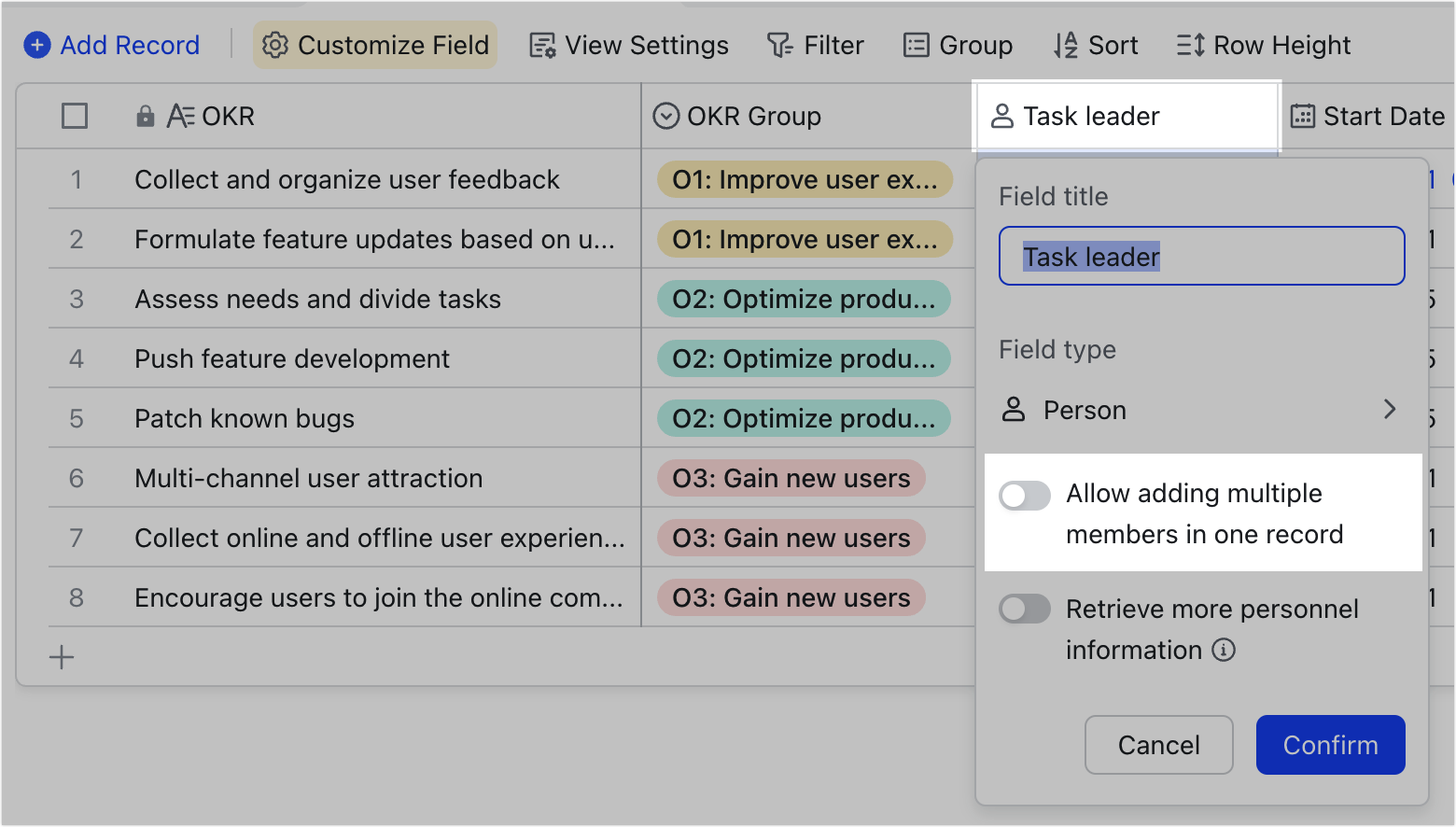 Use person fields in Base