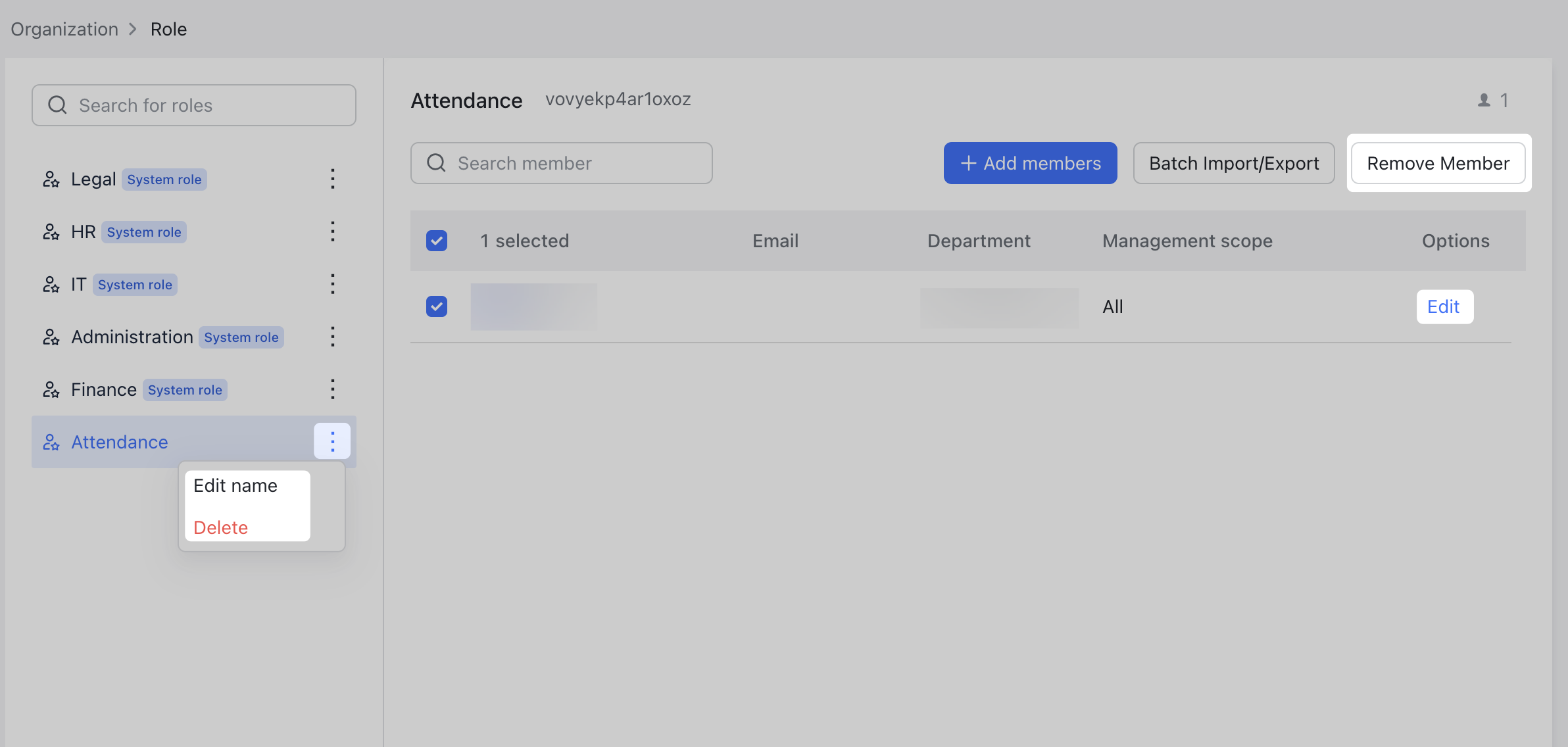 Admin set roles for approval