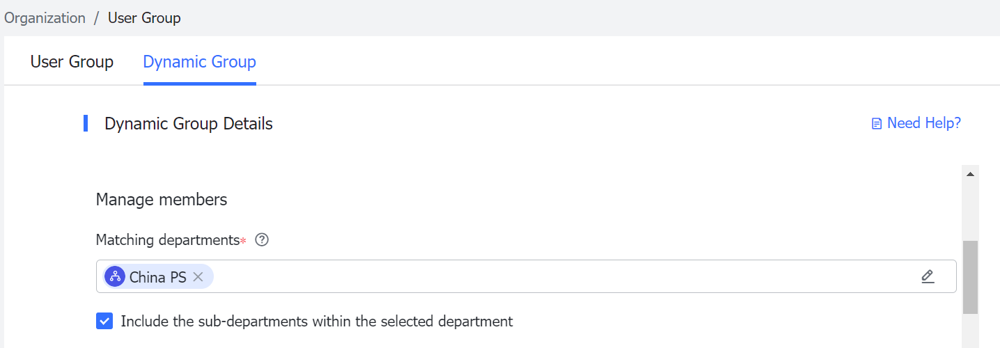 Configure dynamic groups