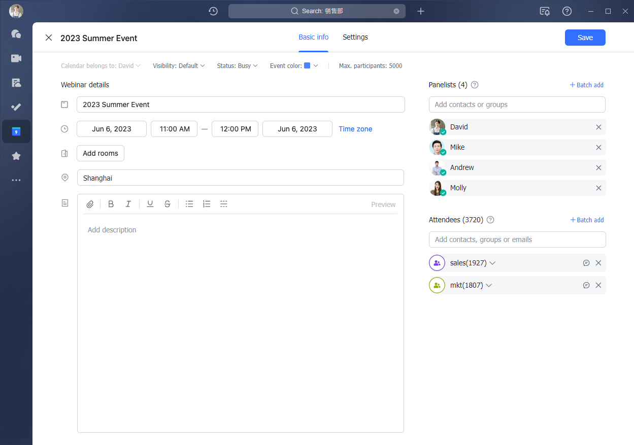 Meetings updates