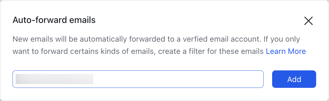 Set up email auto-forwarding