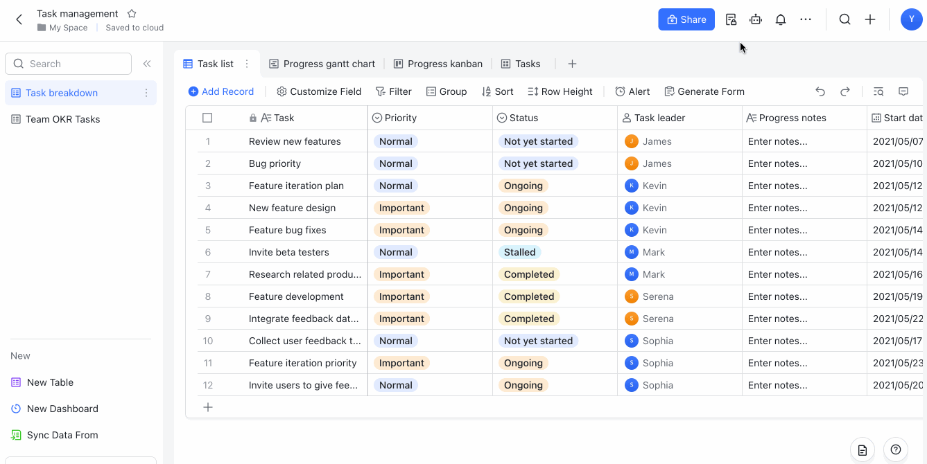 Use Base advanced permissions