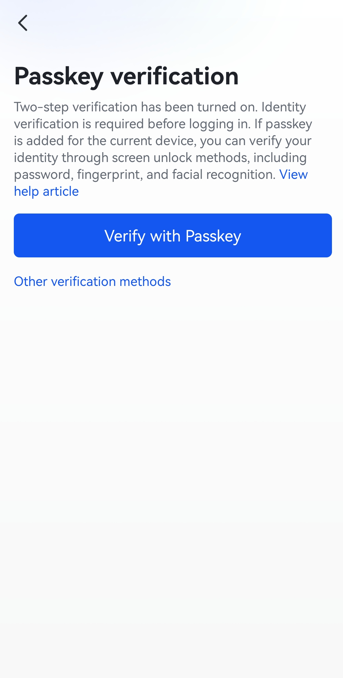 Add passkey