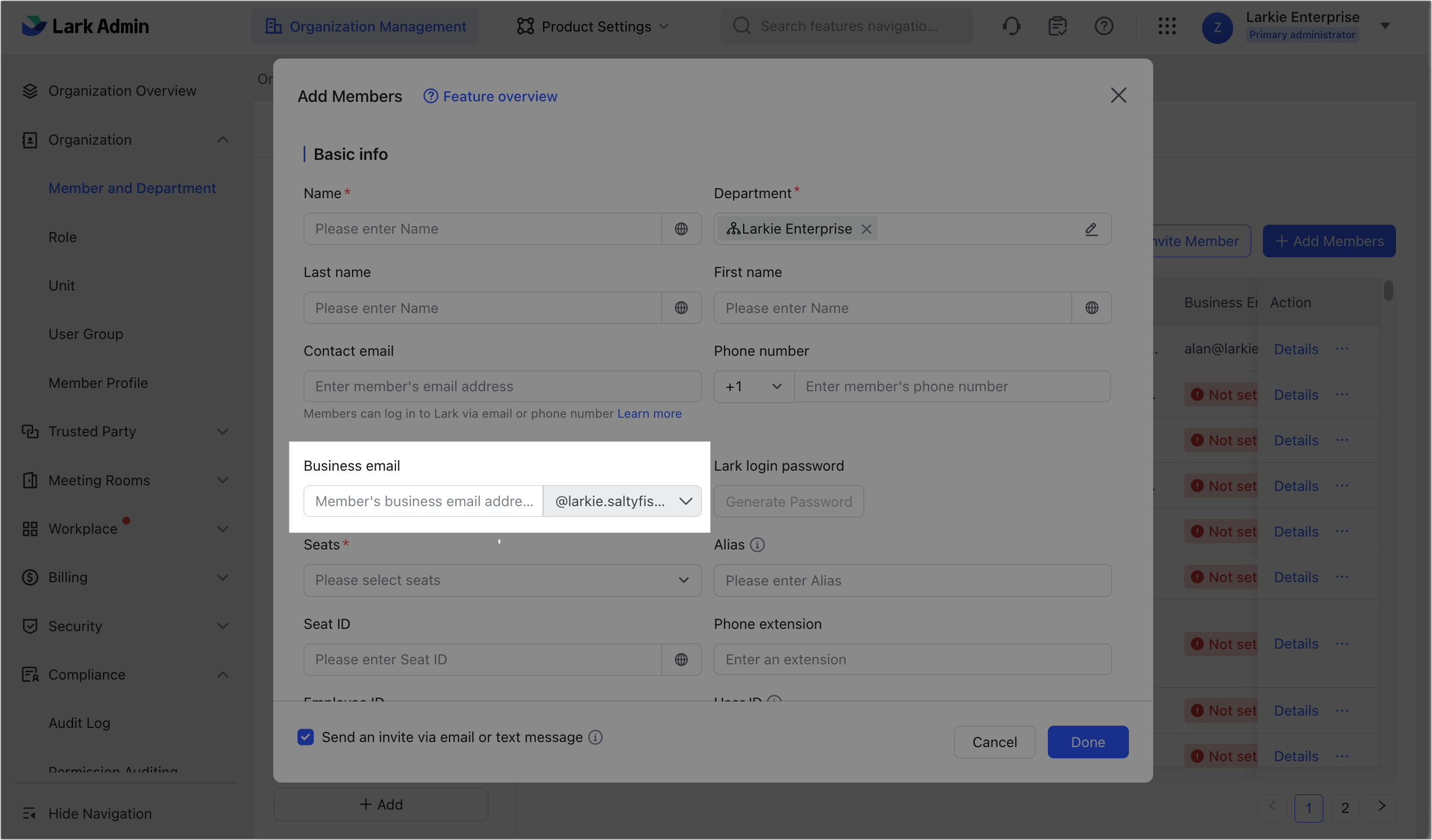 Admin Set up an inbound email gateway