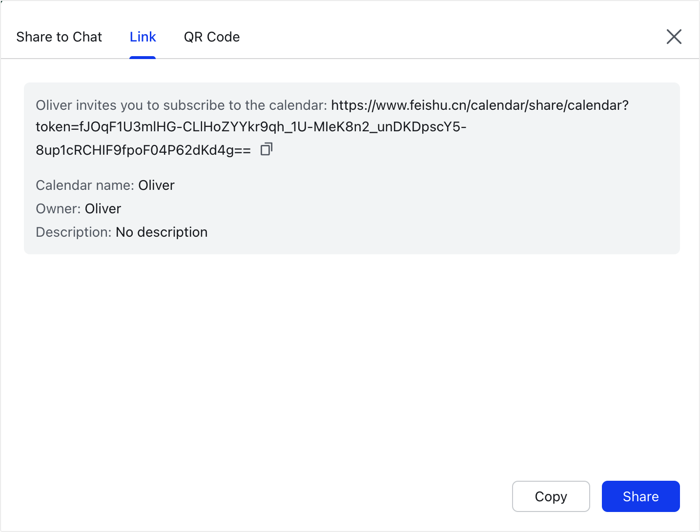 Share Calendar With External Users 